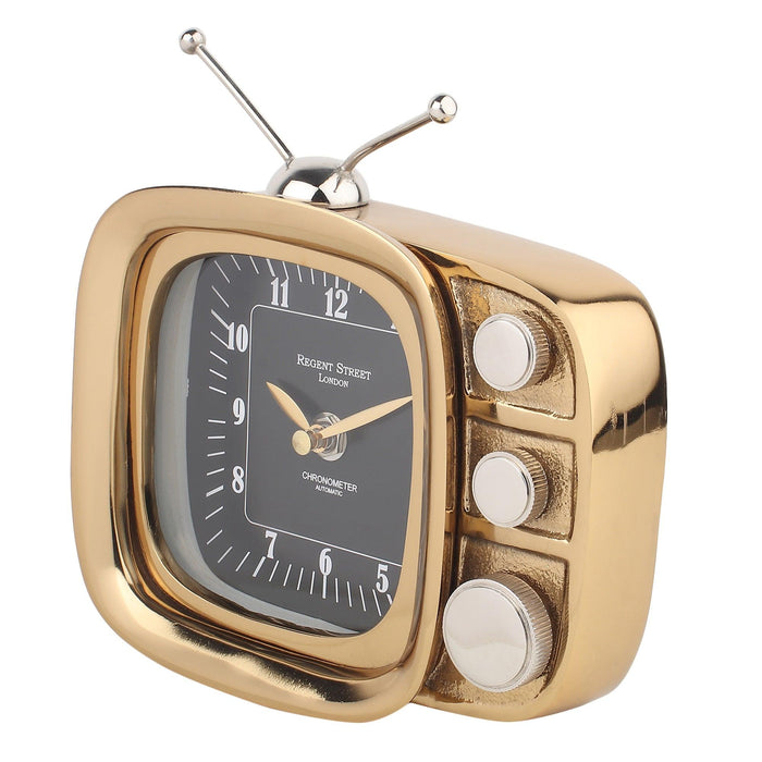 Retro TV Timepiece in Gold - Ouch Cart