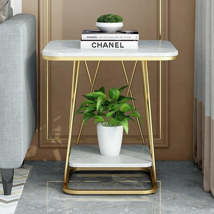 Rica Two-Tier Sofa Side End Table for Living Room - Ouch Cart