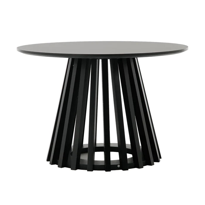 Rilma Solid Wood Base Single Coffee Table, Round Coffee Table for Living Room