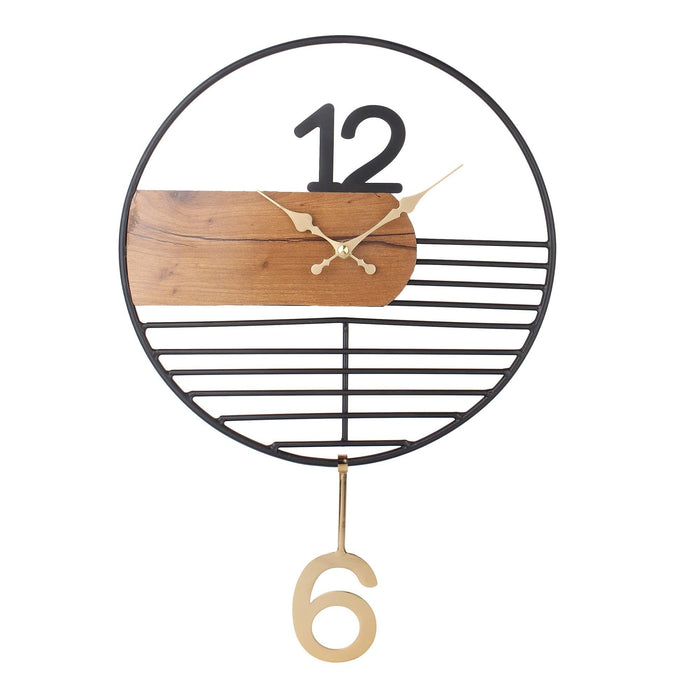 Ringmaster Wall Clock in Black - Ouch Cart