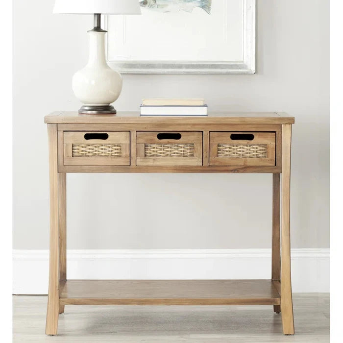 Ronald Solid Wood Console Table Ouch Cart
