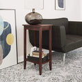 Rosewood Tall End Table, Simple Design, Multi-purpose Small Space Table - Ouch Cart