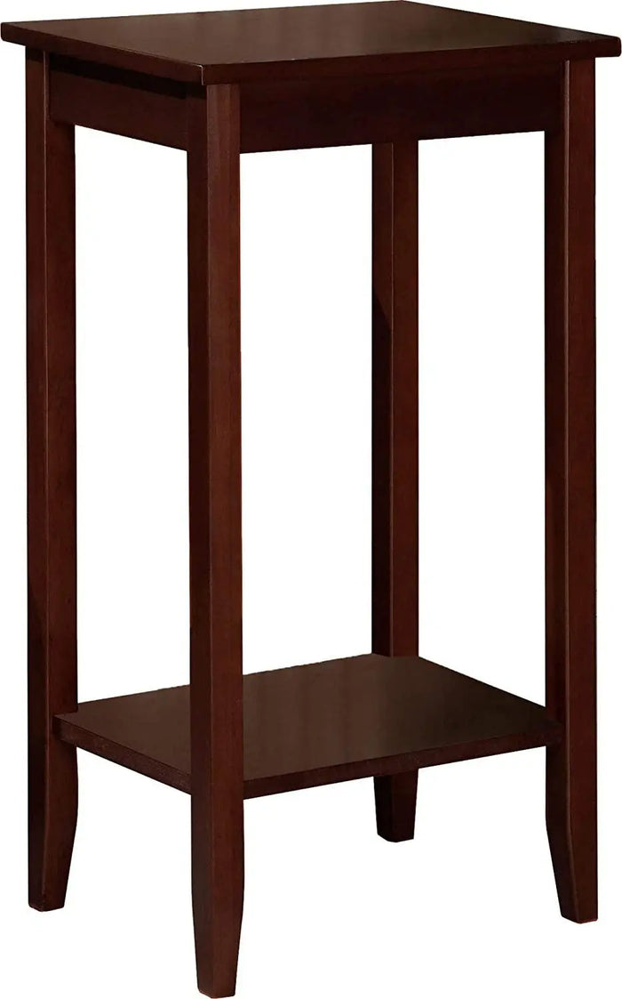 Rosewood Tall End Table, Simple Design, Multi-purpose Small Space Table - Ouch Cart