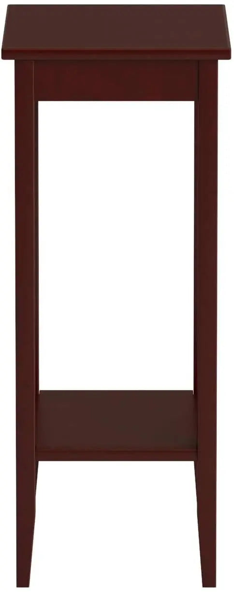 Rosewood Tall End Table, Simple Design, Multi-purpose Small Space Table - Ouch Cart