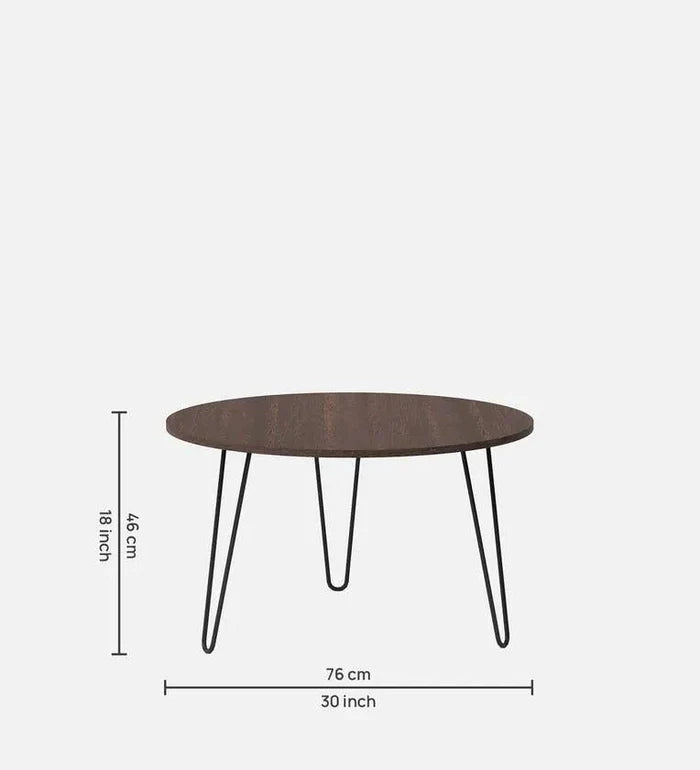 Round Coffee Table in Wenge Finish - Ouch Cart