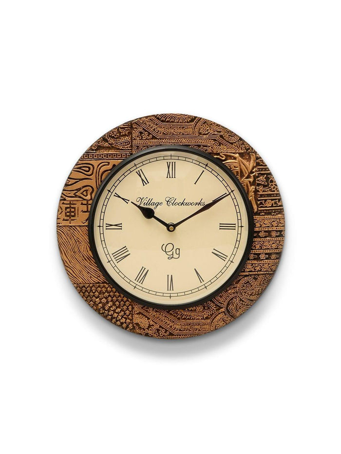 Round Wooden Block Golden 12 Inches - Ouch Cart