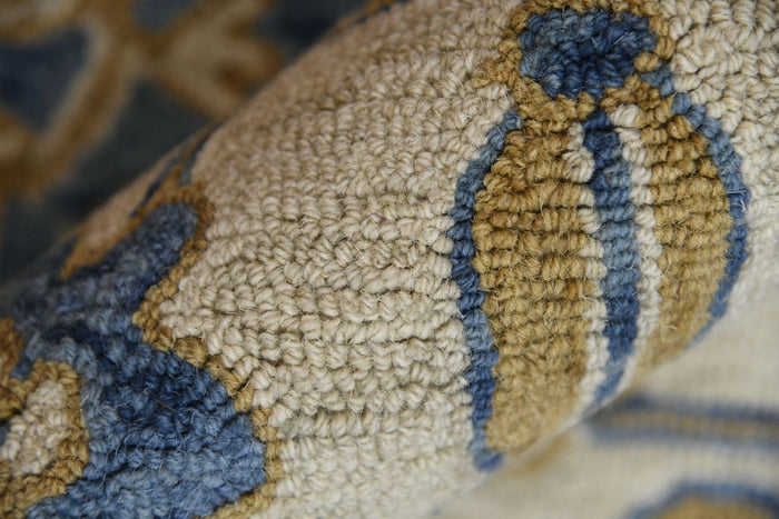 Royal Blue Wool Romania 4x6 Feet Hand-Tufted Carpet - Rug - Ouch Cart