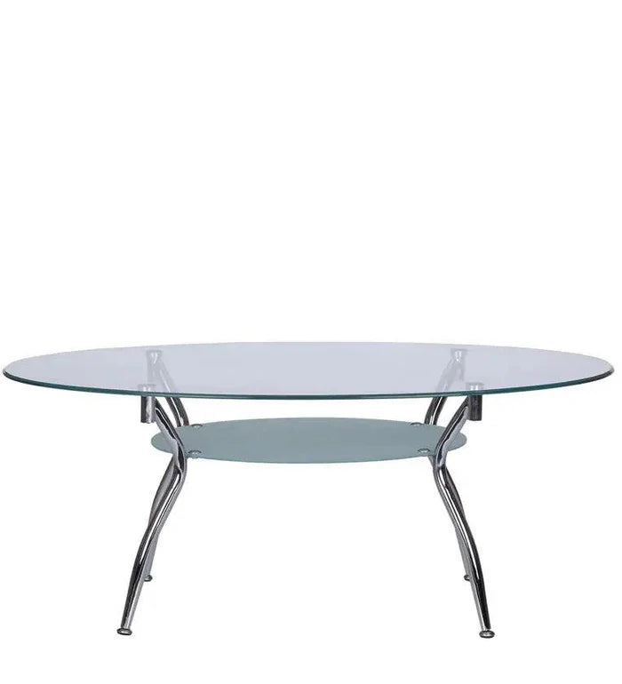 Sakshi Coffee Table with Glass Top - Ouch Cart