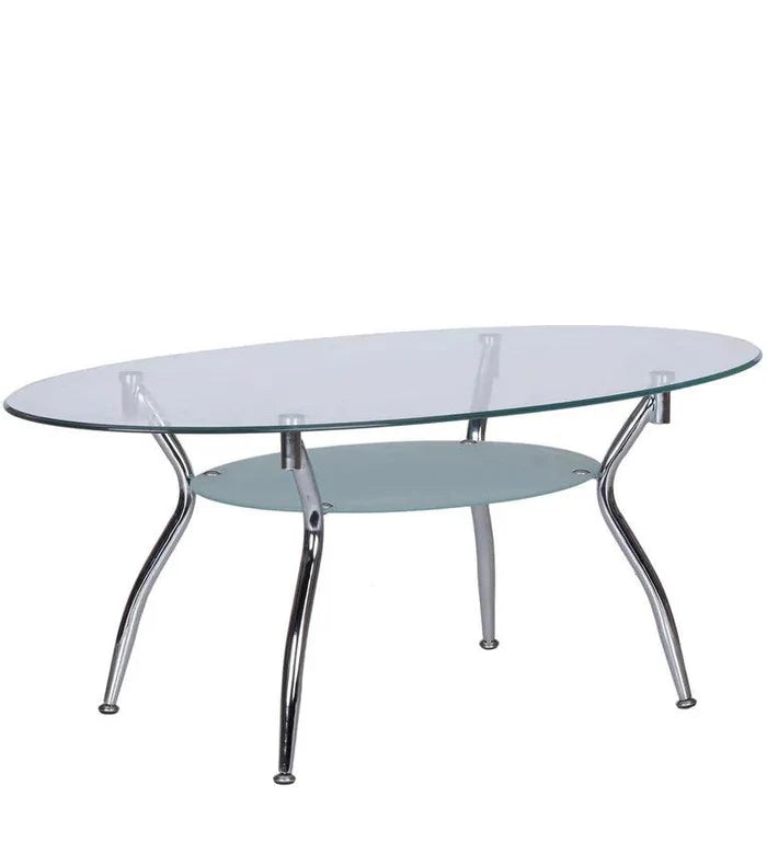 Sakshi Coffee Table with Glass Top - Ouch Cart