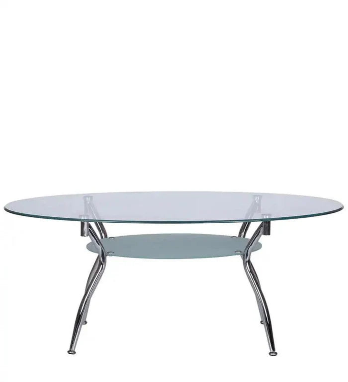 Sakshi Coffee Table with Glass Top - Ouch Cart