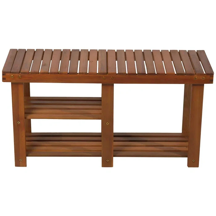Salamone 6 Pair Solid Wood Shoe Rack