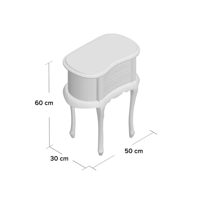 Sawyer Solid Wood Bedside Table Ouch Cart