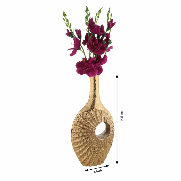 Seashell Serenity Vase - Large Gold - Ouch Cart