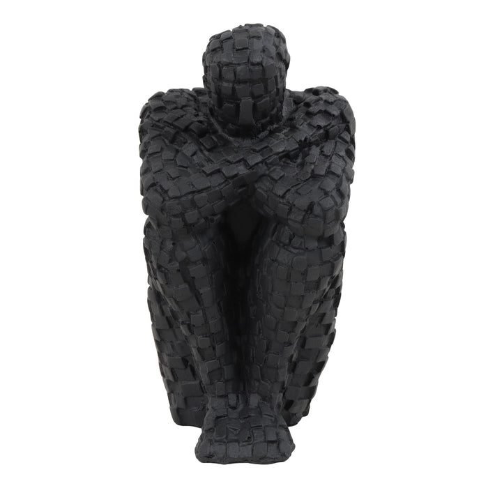 Secluded Thinker in Black M.M.I. OVERSEAS