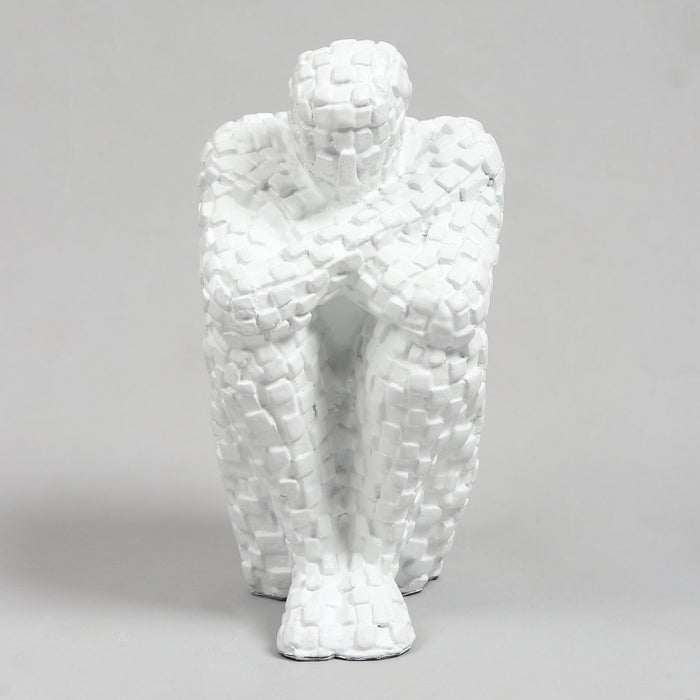 Secluded Thinker in White M.M.I. OVERSEAS