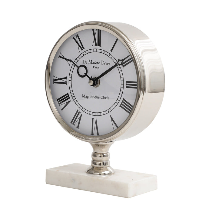 Seraphic Marble Timepiece in silver M.M.I. OVERSEAS