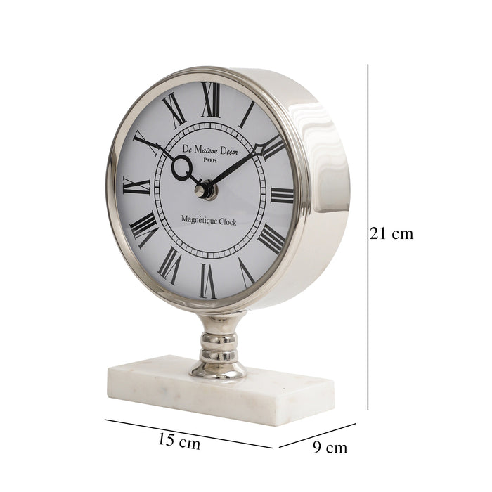 Seraphic Marble Timepiece in silver M.M.I. OVERSEAS