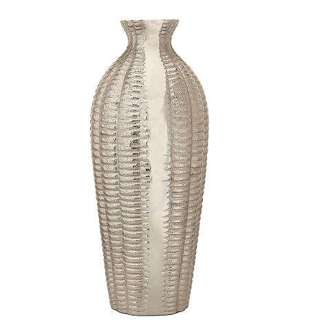 Serene Metallica Vase Silver - Ouch Cart