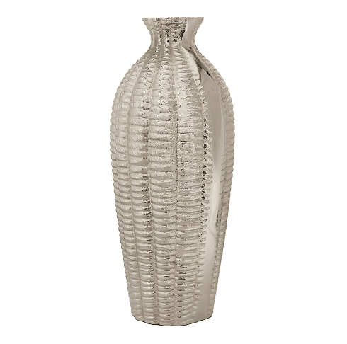 Serene Metallica Vase Silver - Ouch Cart