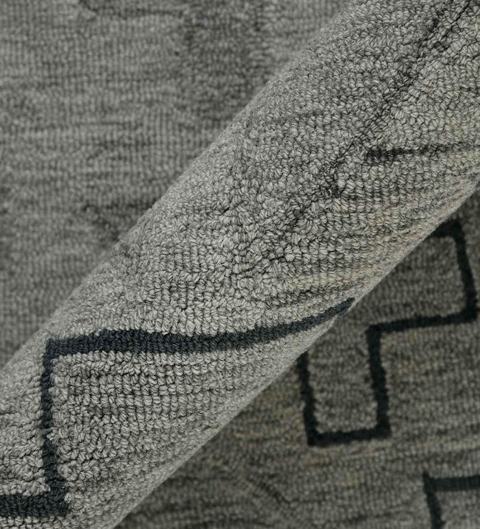 SHALE GRAY Wool Asteria 5x8 Feet Hand-Tufted Carpet - Rug - Ouch Cart
