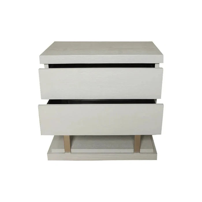 Shaun 2 Drawer Bedside Table Ouch Cart