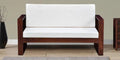Sheesham Wood 2 Seater Sofa In Honey Oak Finish - Ouch Cart