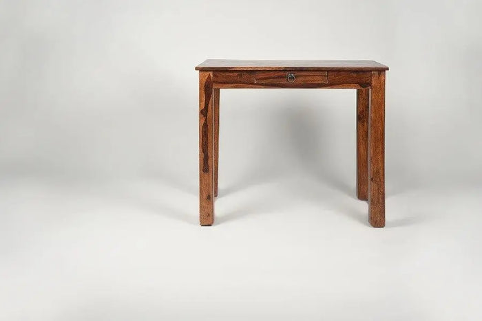 Sheesham Wood Alaya Single Drawer Study Table - Ouch Cart