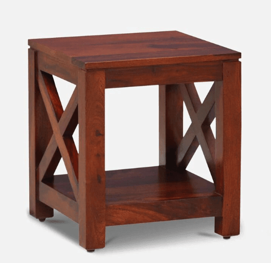Sheesham Wood Bedside Table for Bedroom | Wooden Side End Table - Ouch Cart