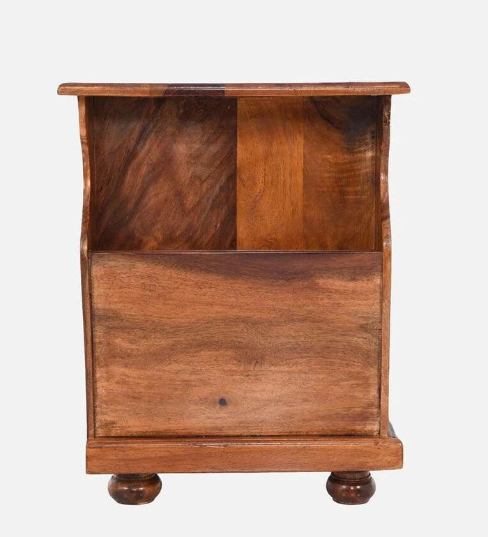 Sheesham Wood Bedside Table In Brown Colour - Ouch Cart
