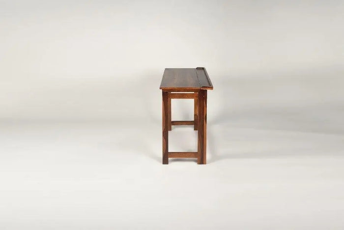 Sheesham Wood Caidyah Foldable Study Table - Ouch Cart