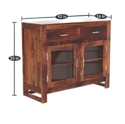Sheesham Wood console table With Drawer - Ouch Cart