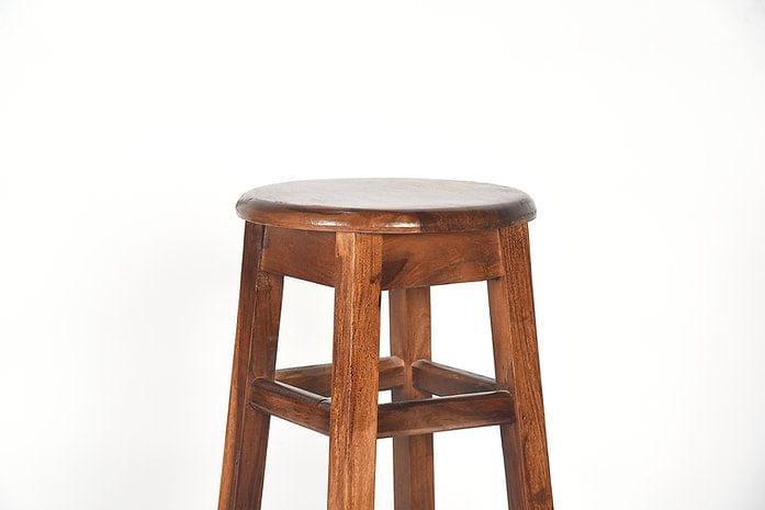 Sheesham Wood Ezhil Stool - Ouch Cart