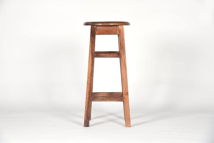 Sheesham Wood Ezhil Stool - Ouch Cart
