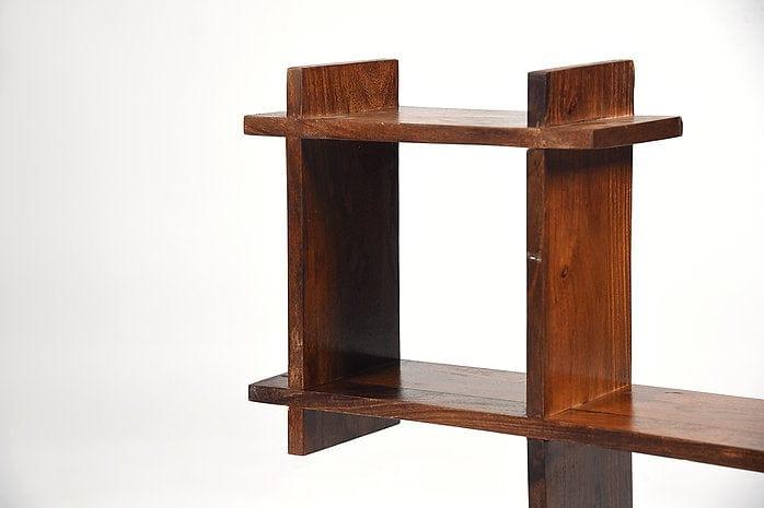 Sheesham Wood Kaushtubh Wall Shelf - Ouch Cart