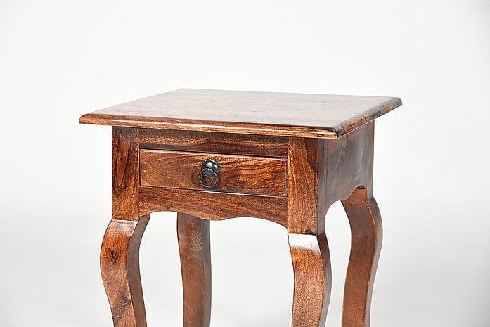 Sheesham Wood Ranil Corner - Ouch Cart