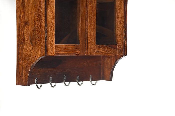 Sheesham Wood Saira Wall Shelf - Ouch Cart
