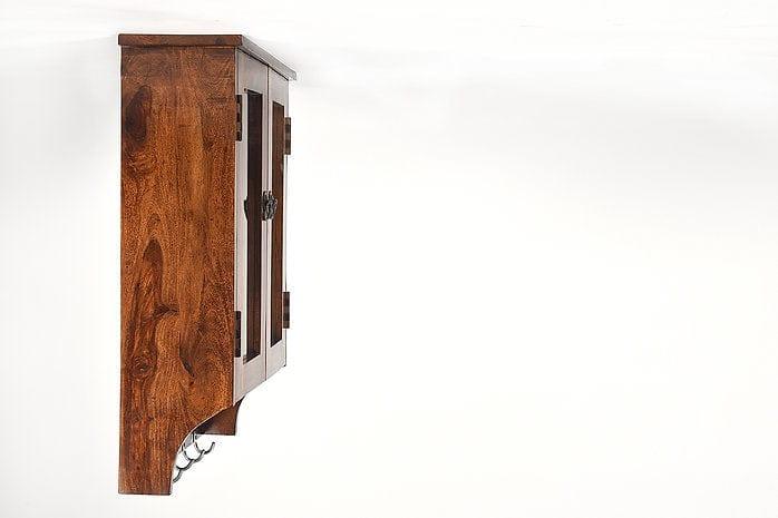 Sheesham Wood Saira Wall Shelf - Ouch Cart