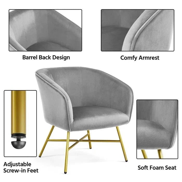 Shemar Upholstered Armchair - Ouch Cart