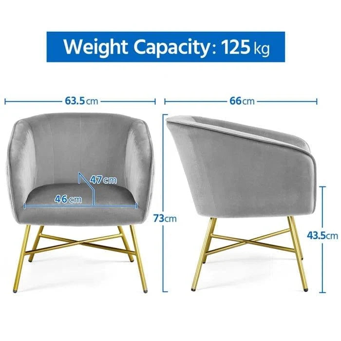 Shemar Upholstered Armchair - Ouch Cart