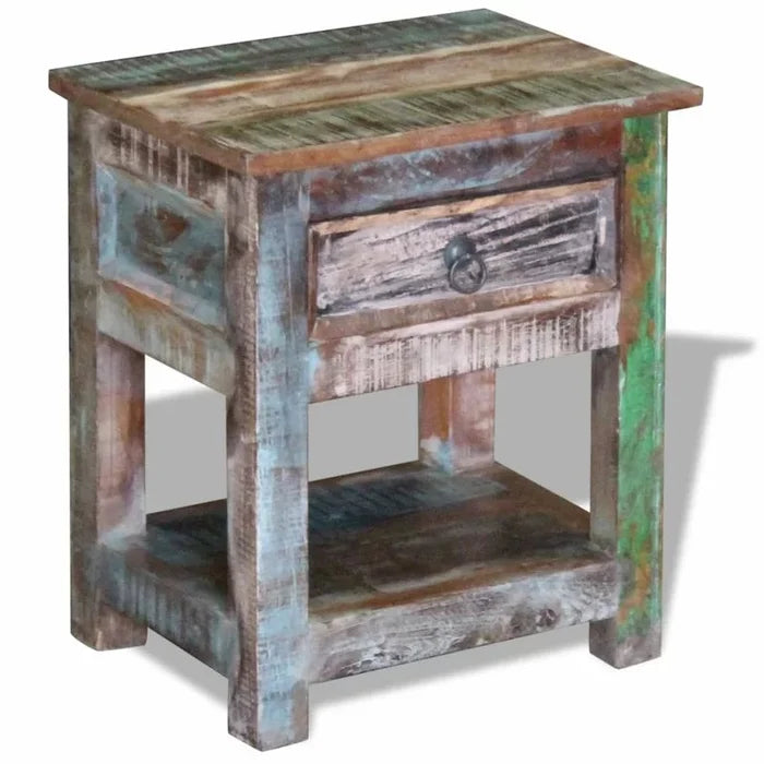Shi Solid Wood Bedside Table Ouch Cart