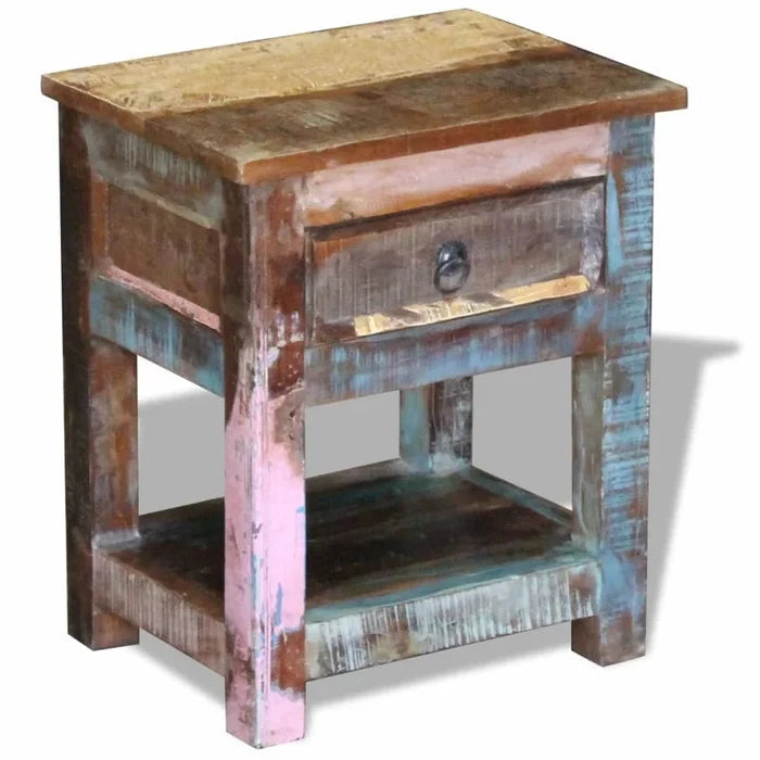 Shi Solid Wood Bedside Table Ouch Cart