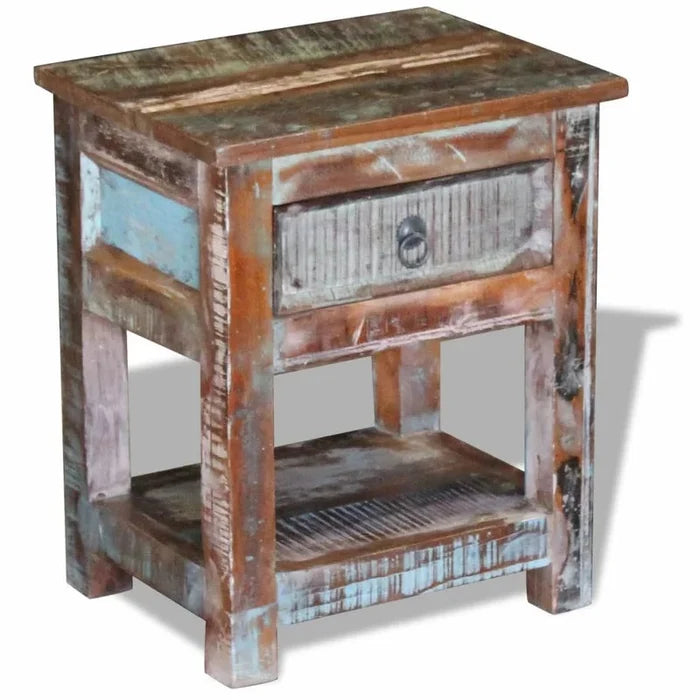 Shi Solid Wood Bedside Table Ouch Cart
