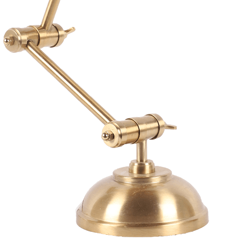 Shiny Gold Adjustable Iron Study Lamp - Ouch Cart