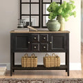 Shun  Solid Wood Top Console Table Ouch Cart
