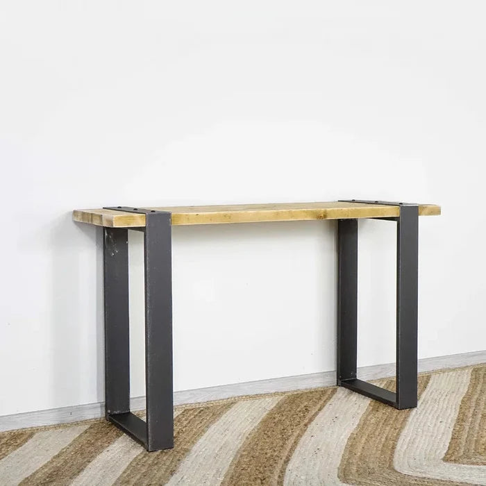 Silas Solid Wood Top Console Table Ouch Cart