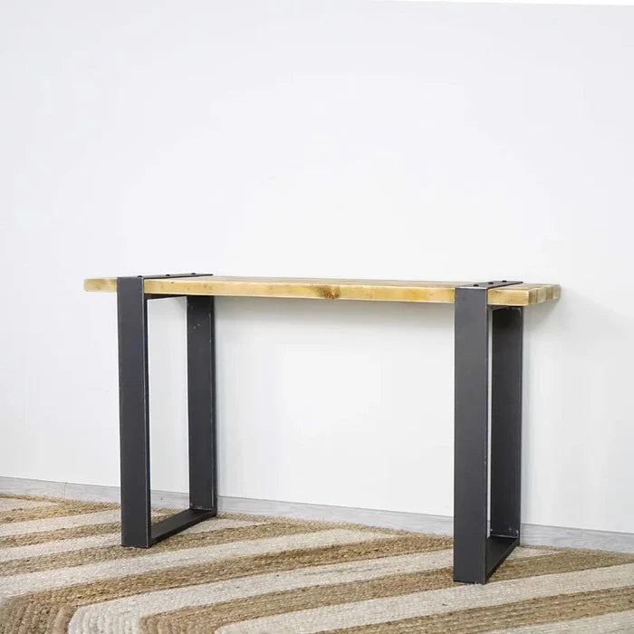 Silas Solid Wood Top Console Table Ouch Cart
