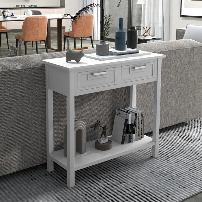 Simon Solid Wood Console Table ouch cart