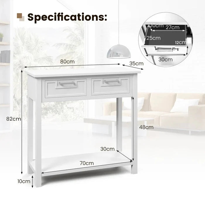 Simon Solid Wood Console Table ouch cart