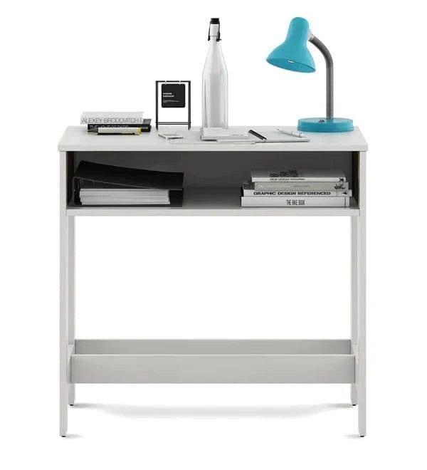 Simon Study Table in Frosty White Colour - Ouch Cart
