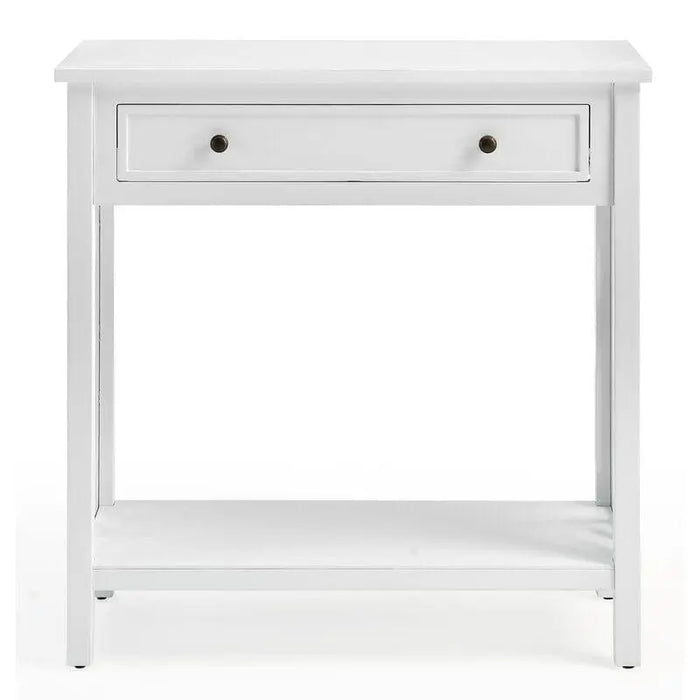 Single Shelf Rectangular shape Wooden Console Table with Drawer - Ouch Cart